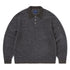 Velvet Knit Polo - Charcoal