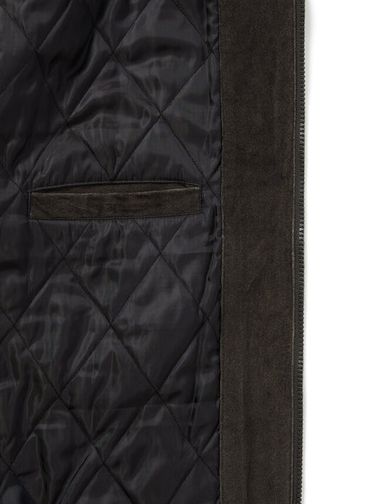 Velvet Track Jacket - Brown
