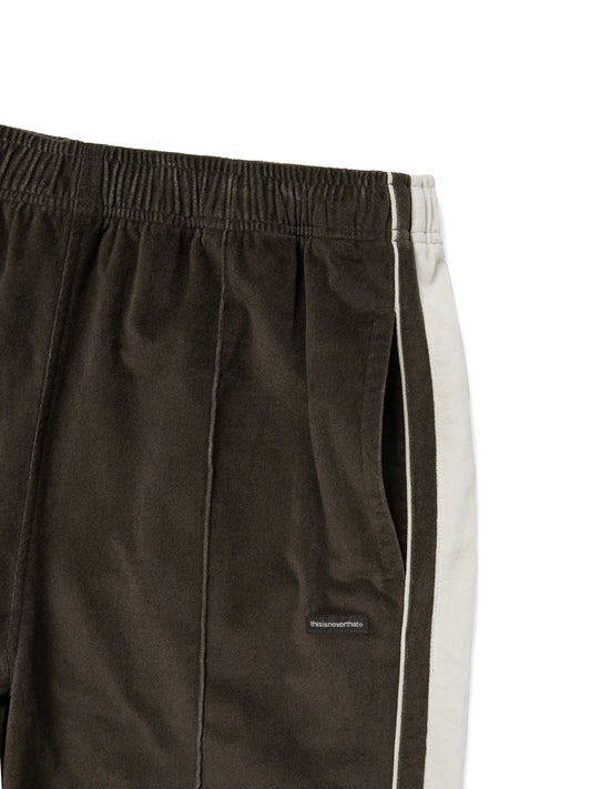 Velvet Track Pant - Brown