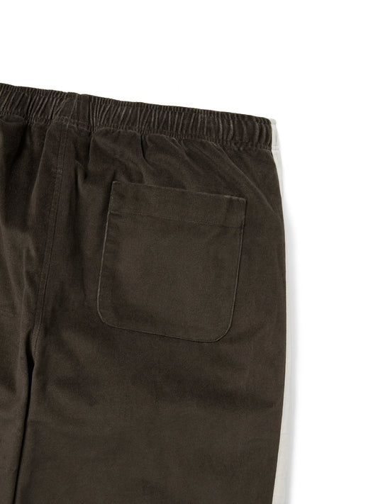 Velvet Track Pant - Brown