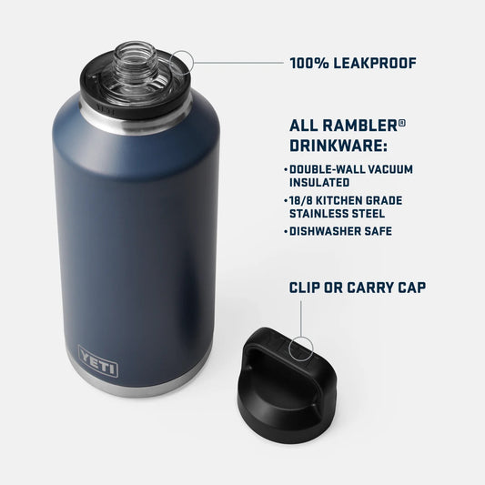 Rambler® 64 oz (1.9 L) Bottle with Chug Cap - Olive/King Crab Orange
