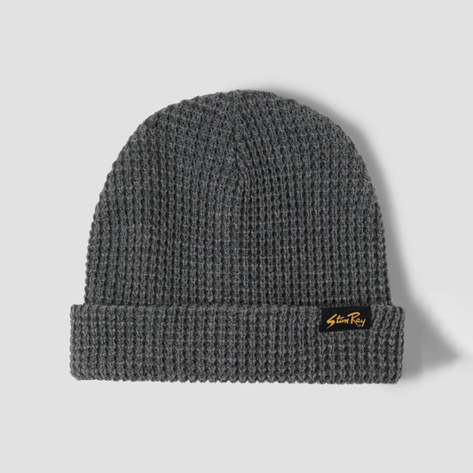 Waffle Beanie - Charcoal