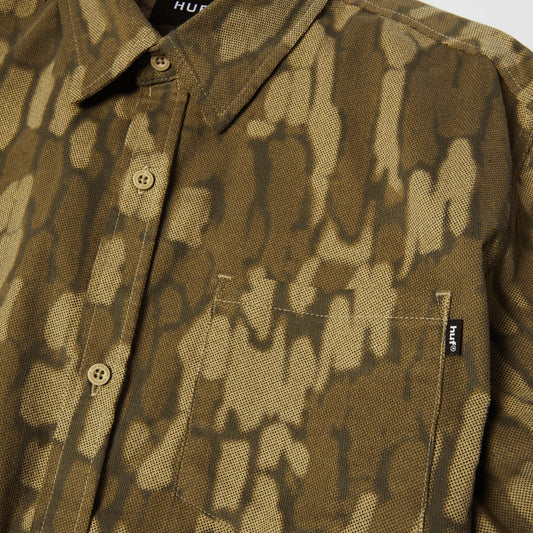 Warped Camo Corduroy Shirt - Muted Camo