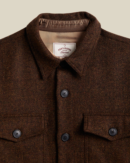 Wool Field Overshirt - Old Bronze