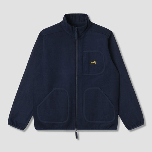 Wool Fleece Jacket - Navy Heather