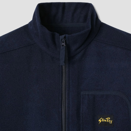 Wool Fleece Jacket - Navy Heather