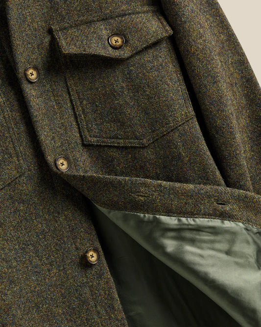 Wool Field Overshirt - Forest