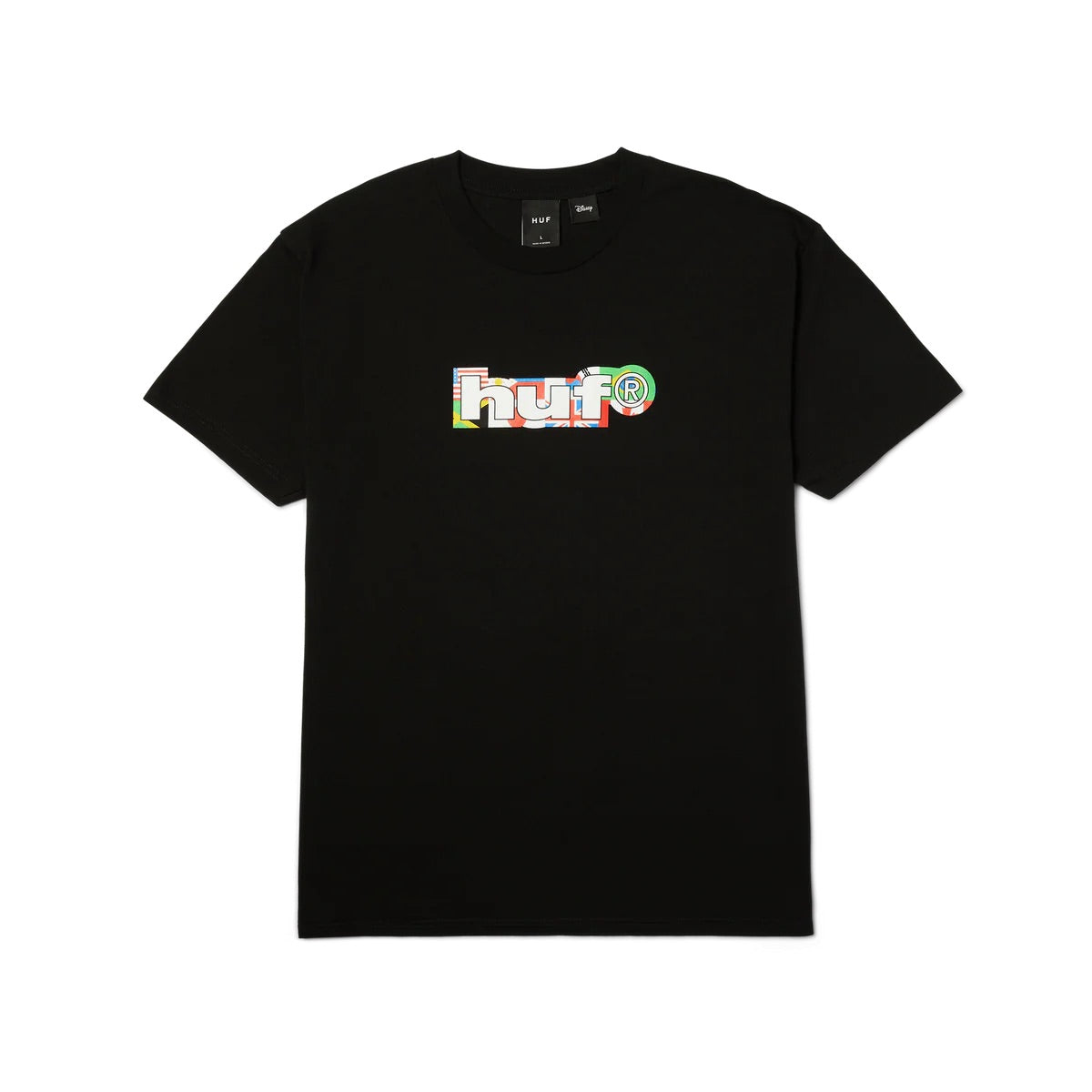 Disney x Huf - Mickey World Tour Silhouette SS Tee - Black