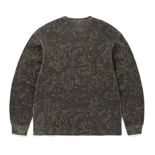 Waffle L/S Tee - Dark Brown