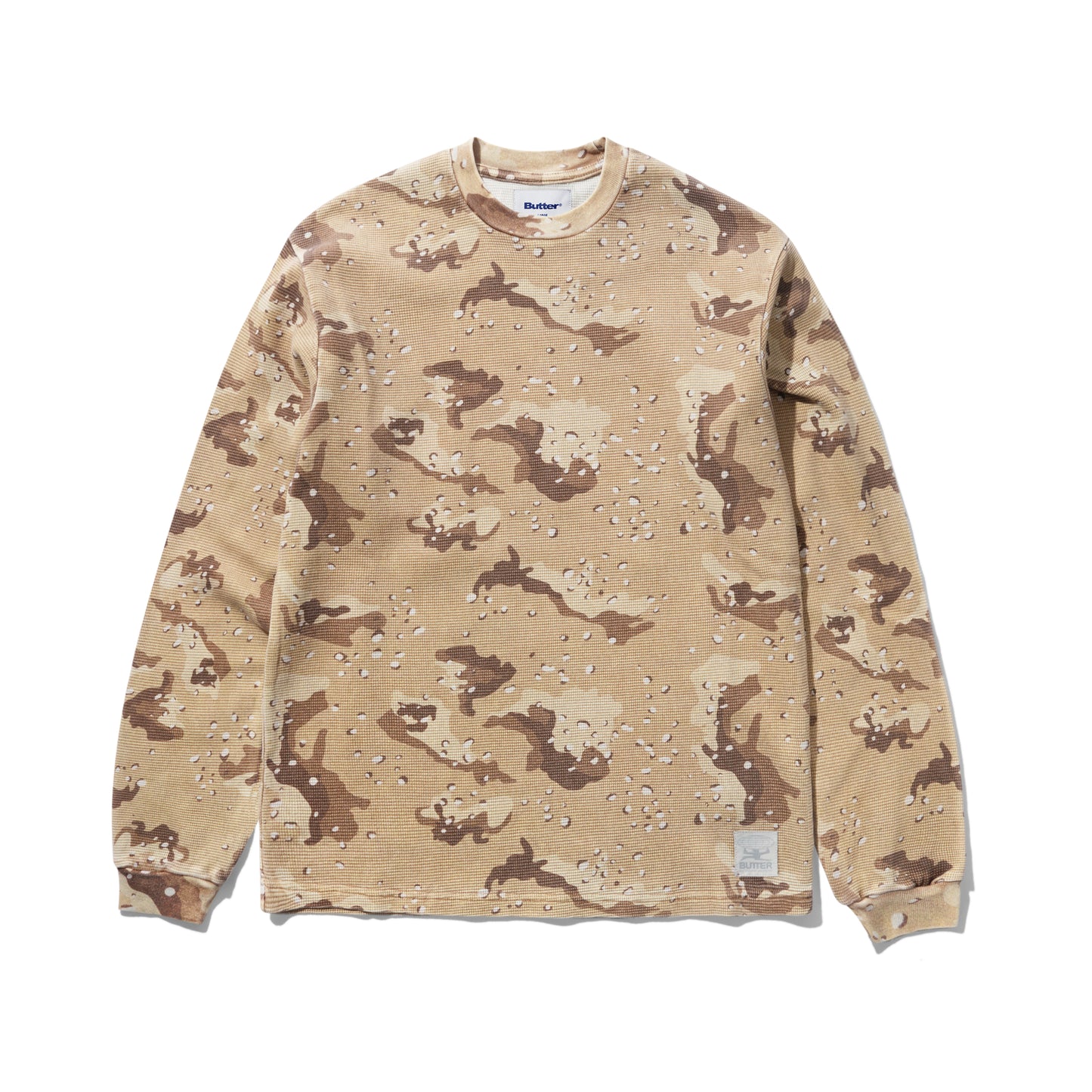 Waffle L/S Top - Desert Camo