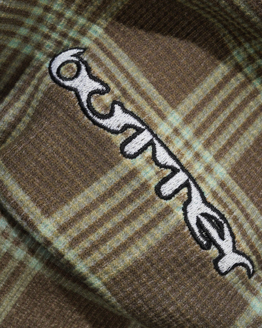 Waffle Zip-Thru Hood - Plaid