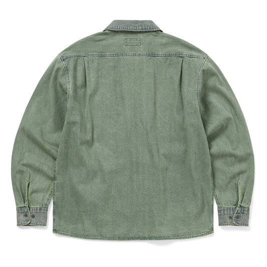 Washed Denim Zip Shirt - Tint