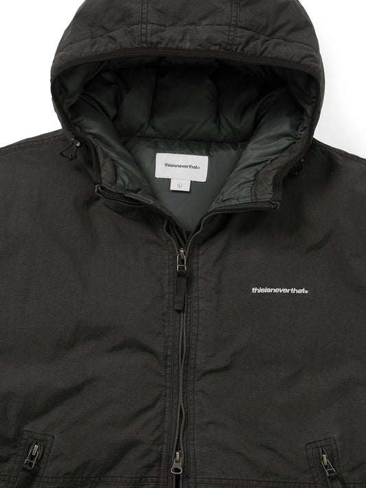 Washed Down Puffer Jacket - Black