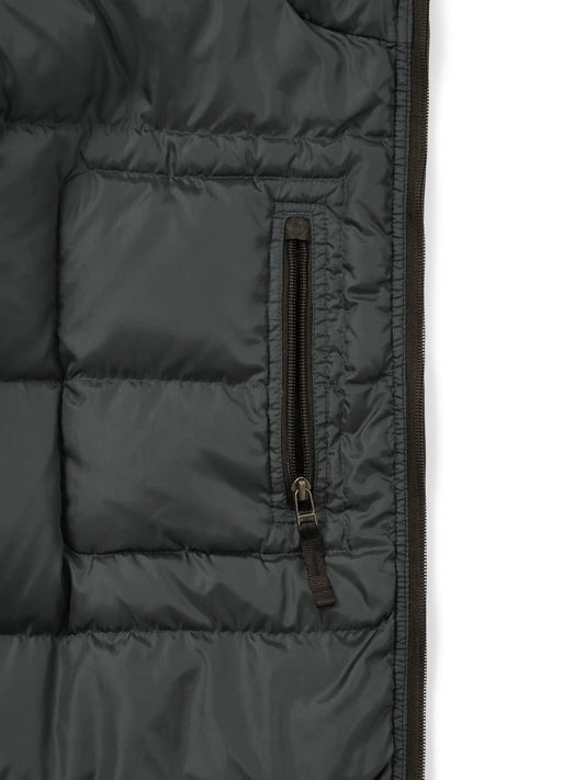 Washed Down Puffer Jacket - Black