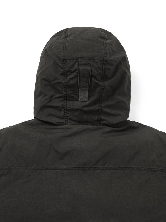 Washed Down Puffer Jacket - Black