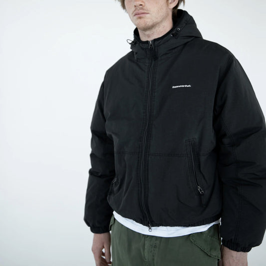 Washed Down Puffer Jacket - Black