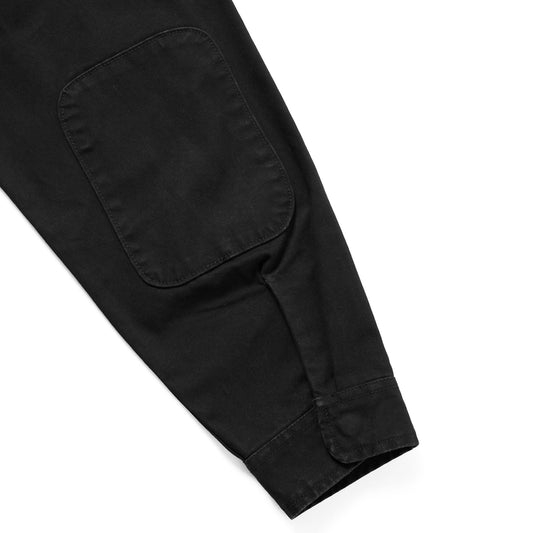 Washed Zip Shirt - Black