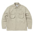 Washed Zip Shirt - Stone