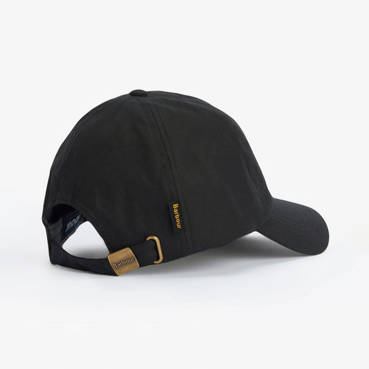 Waxed Sports Cap - Black