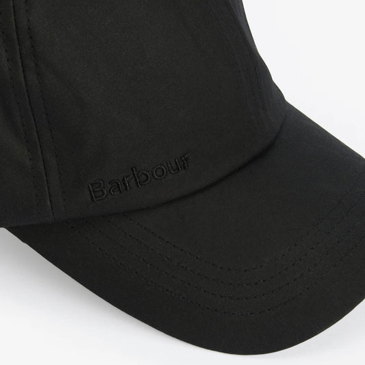 Waxed Sports Cap - Black