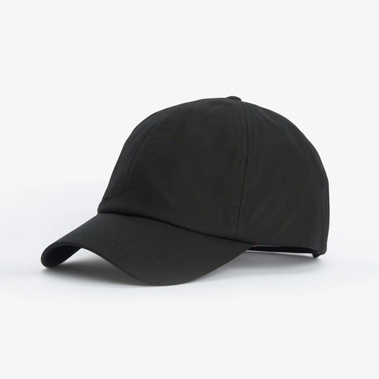 Waxed Sports Cap - Black