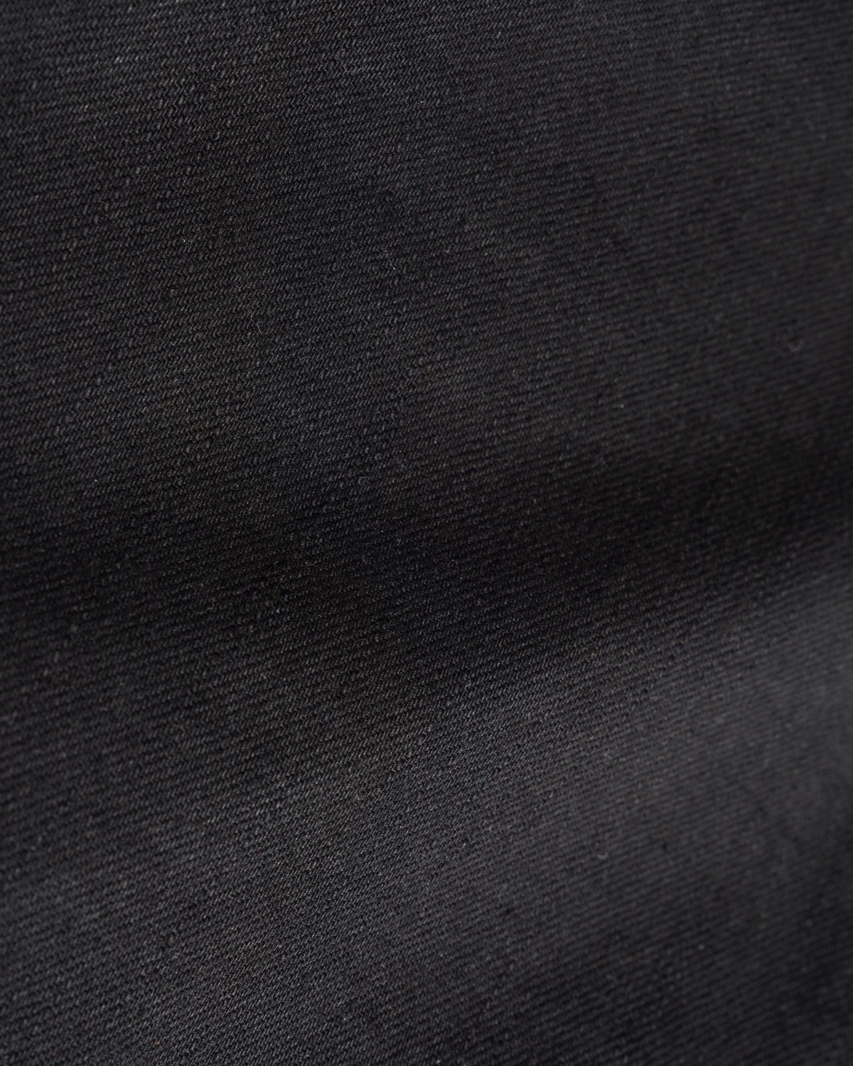 Wide Cut Denim Jeans - Flat Black Selvedge