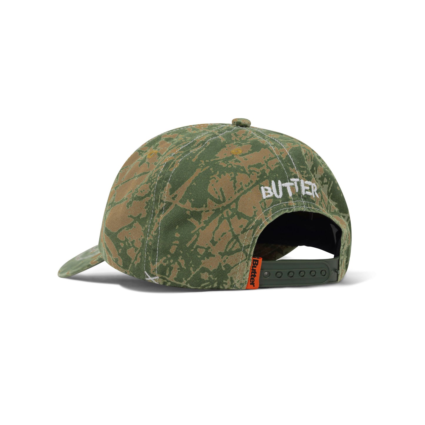 Woods Camo 6 Panel Cap - Sage