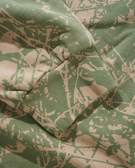 Woods Camo Zip-Thru Hood - Washed Sage