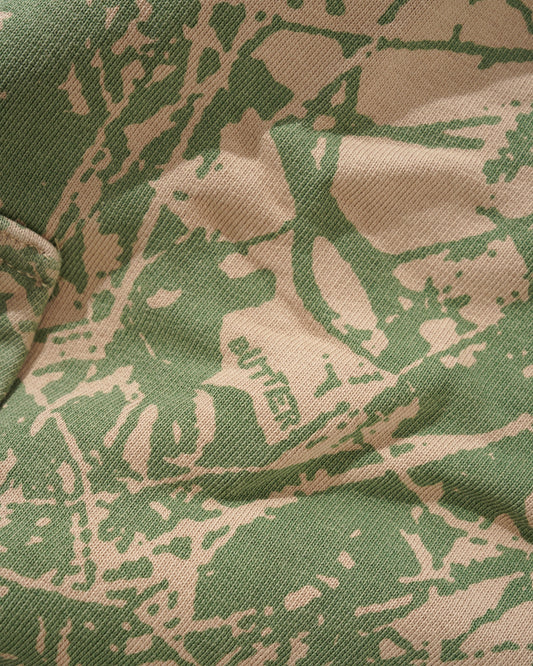 Woods Camo Zip-Thru Hood - Washed Sage