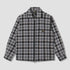 Zip Shirt - Charcoal Plaid