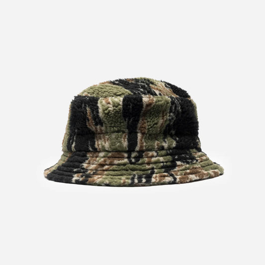 7152 Bonsai Tigerstripe Fleece Bucket Hat Mint Gold