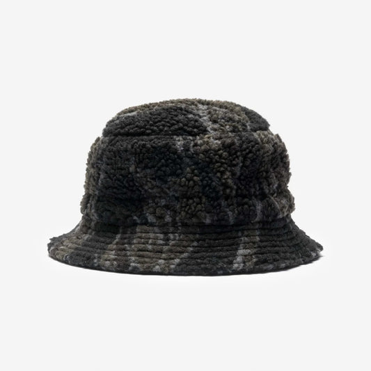 7152 Bonsai Tigerstripe Fleece Bucket Hat Subdued Night