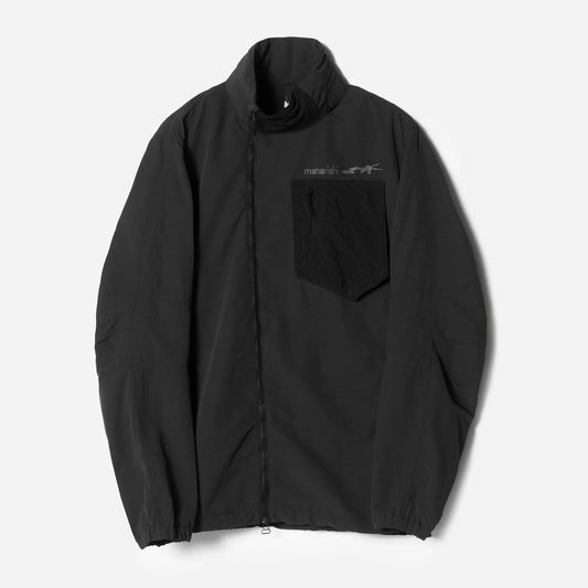 7580 DWR Hemp Asym Wind Breaker - Black