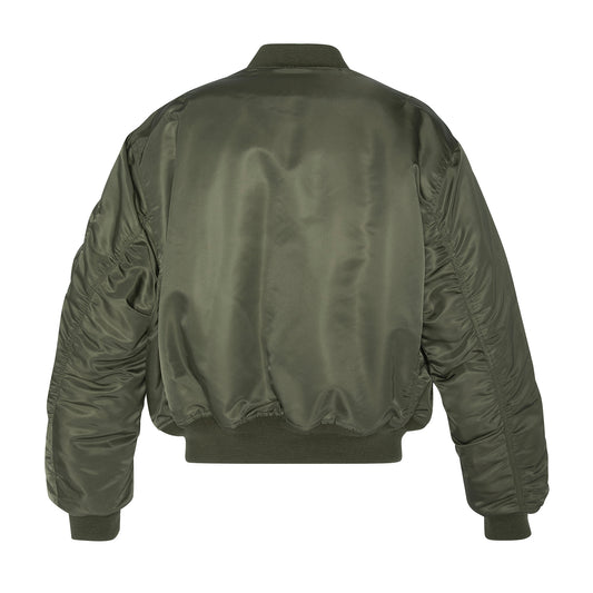 90s Oversized Bomber - Army Kaki