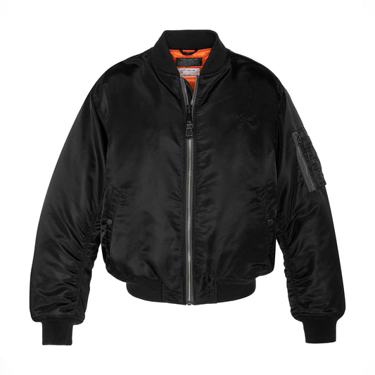 90s Oversized Bomber - Black