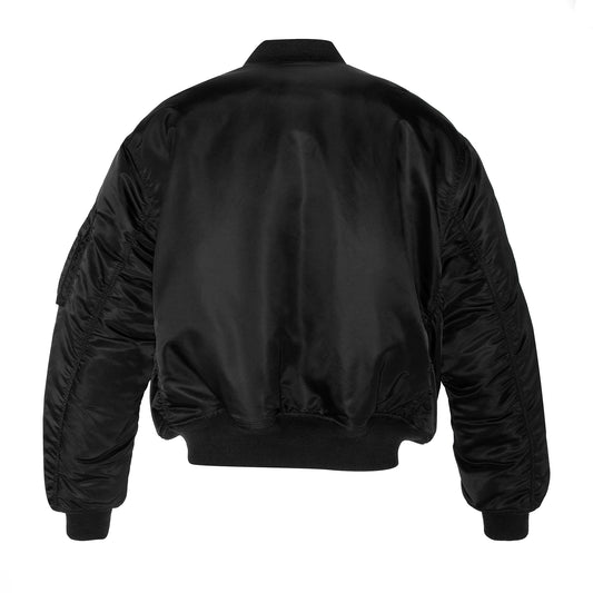 90s Oversized Bomber - Black