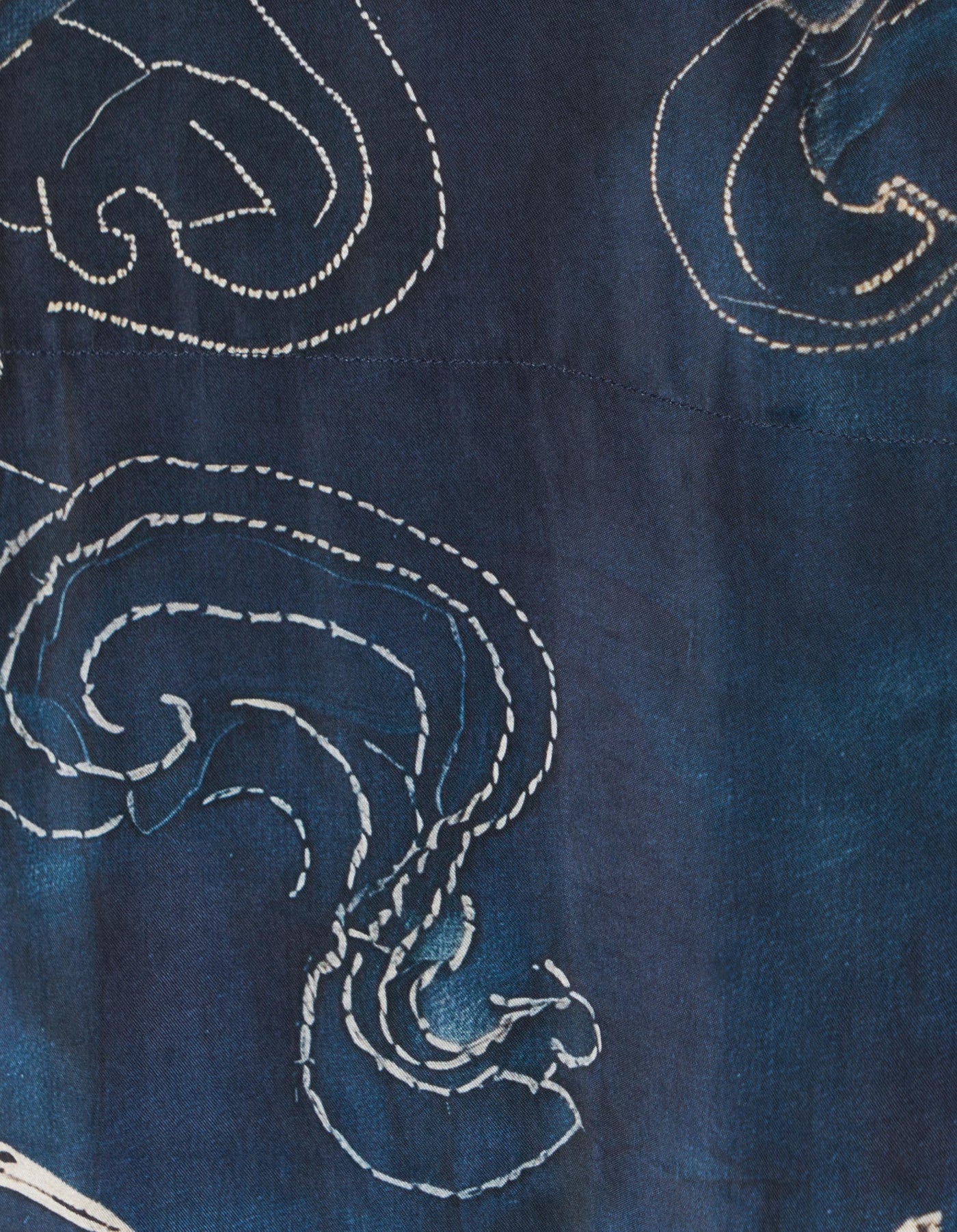 6230 Boro Crane Camp Collar Shirt Indigo