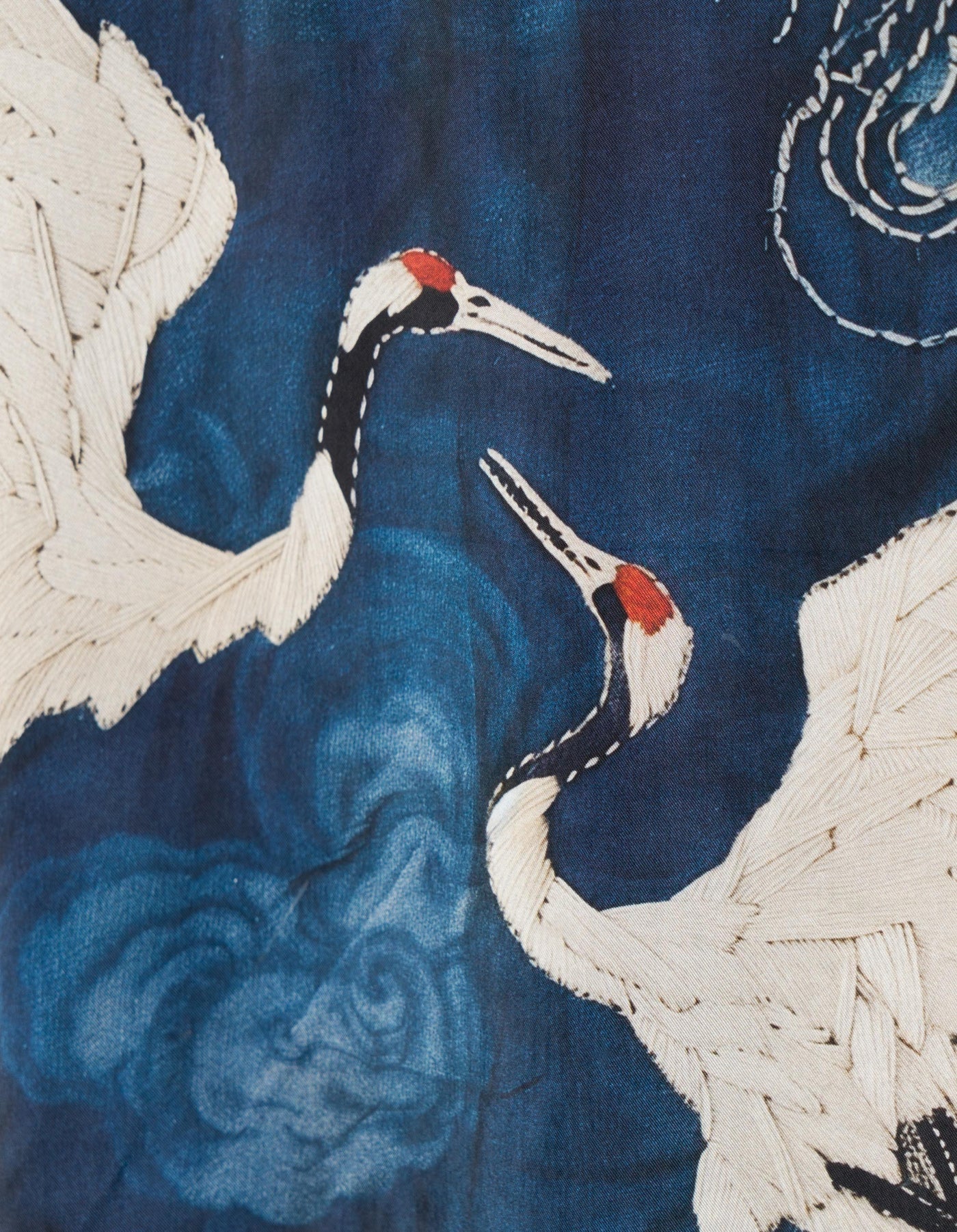 6230 Boro Crane Camp Collar Shirt Indigo