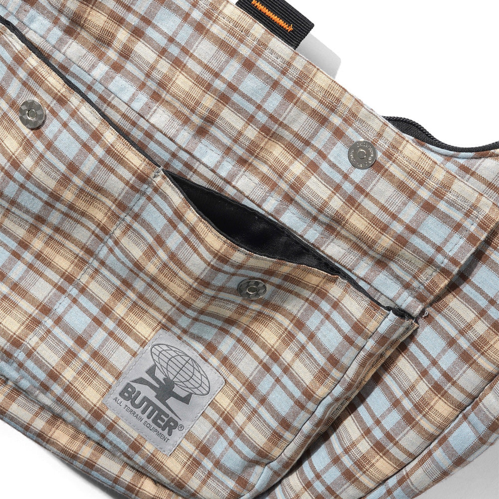 Crossbody Bag - Sky / Tan