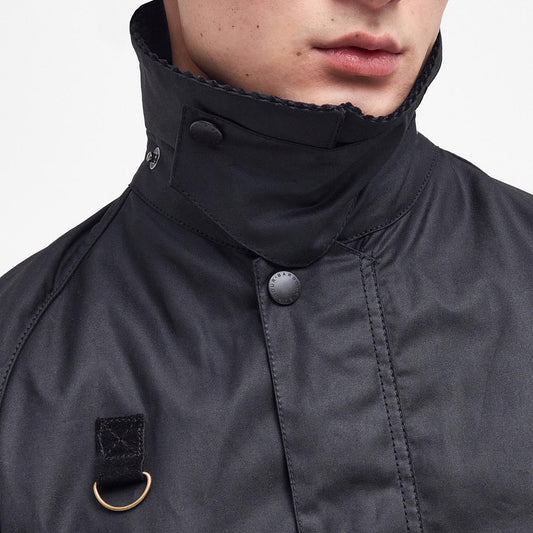 Spey Slim Waxed Jacket - Black