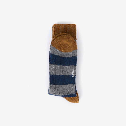 Houghton Stripe Socks - Asphalt