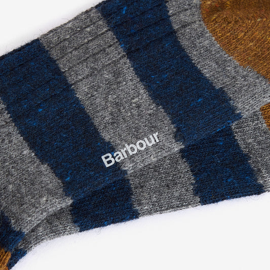 Houghton Stripe Socks - Asphalt