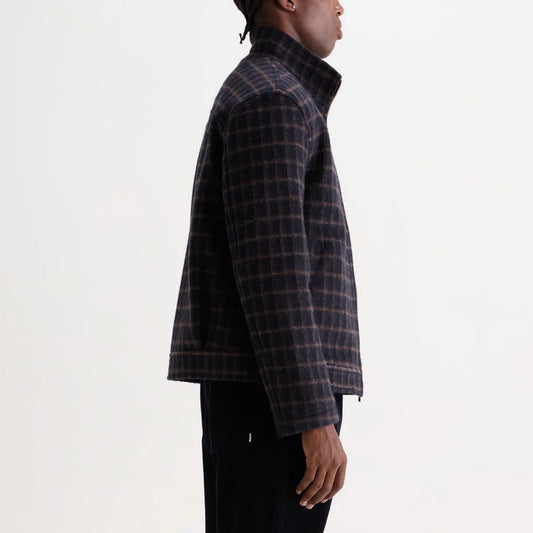 Bayer Harrigton, Drawn Check - Brown / Navy