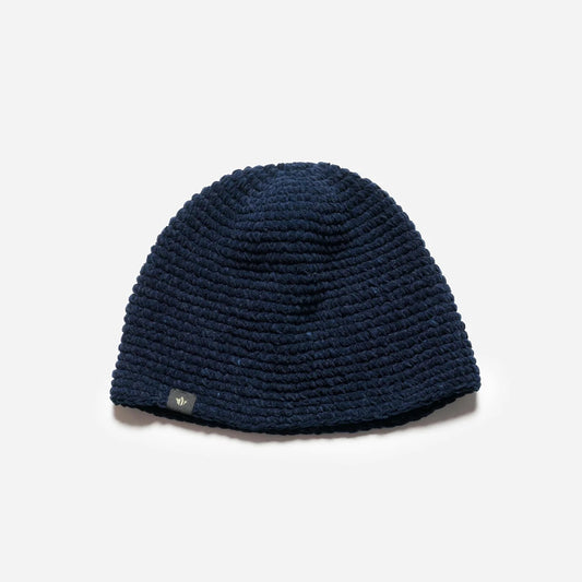 7292 Maharishi Crochet Beanie - Natural Indigo