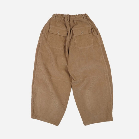 Corduroy Balloon Pants - Beige