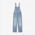 W' Bib Overall Straight - Blue, Burst Washed