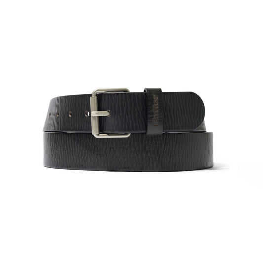 Distressed Leather Belt - Black