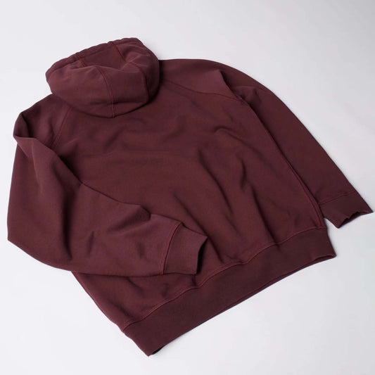 Crow Logo Hooded Sweatshirt - Dark Burgundy