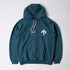 Crow Logo Hooded Sweatshirt - Teal