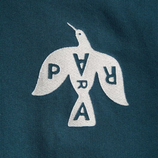 Crow Logo Hooded Sweatshirt - Teal